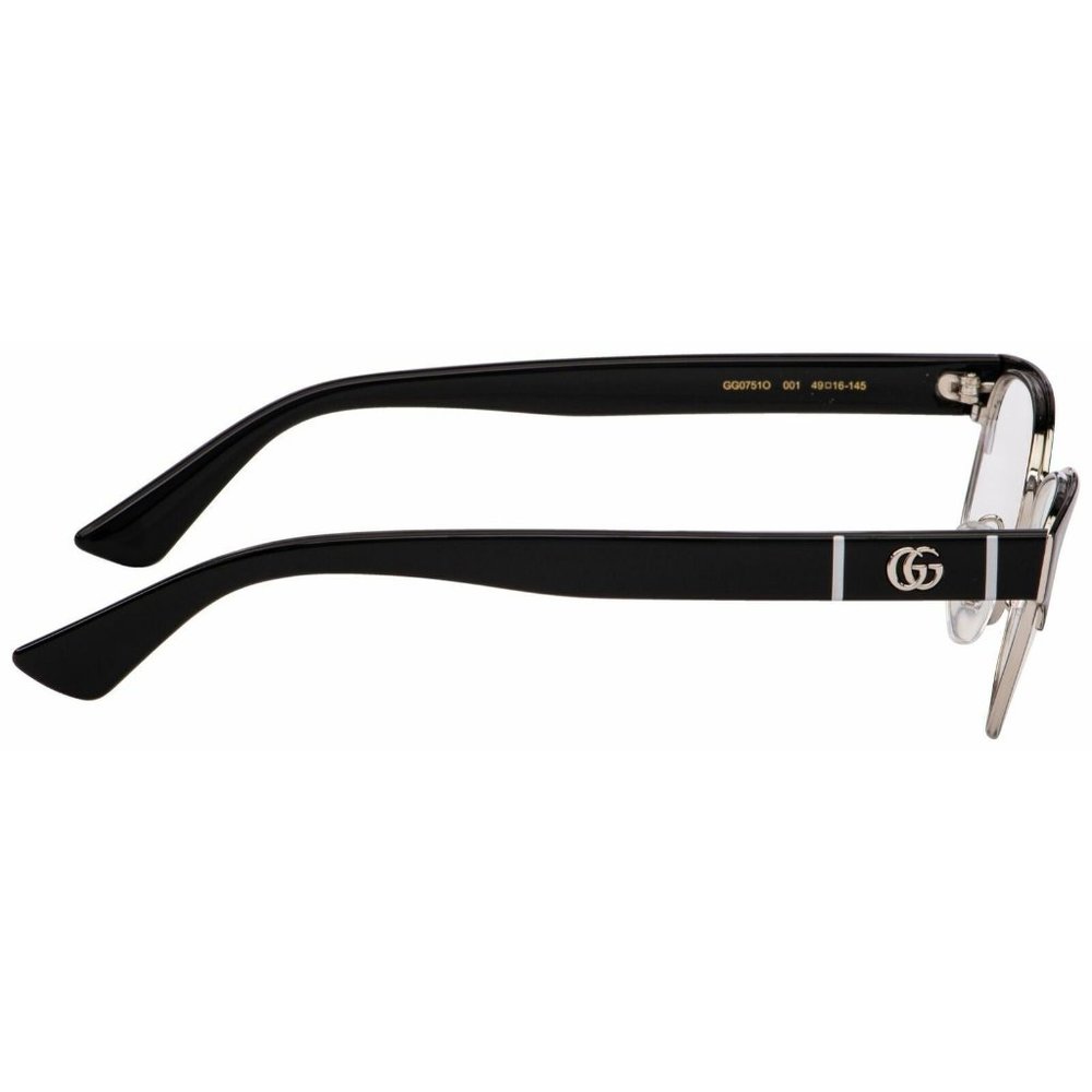 Gucci 49mm Black Frame Eyeglasses! New - Picture 3 of 5